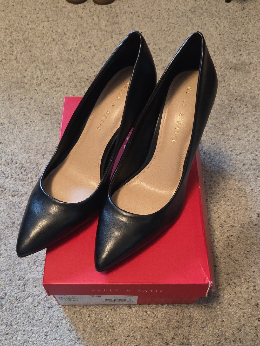 Nwt Kelly And Katie Black Heels Sz 8.5